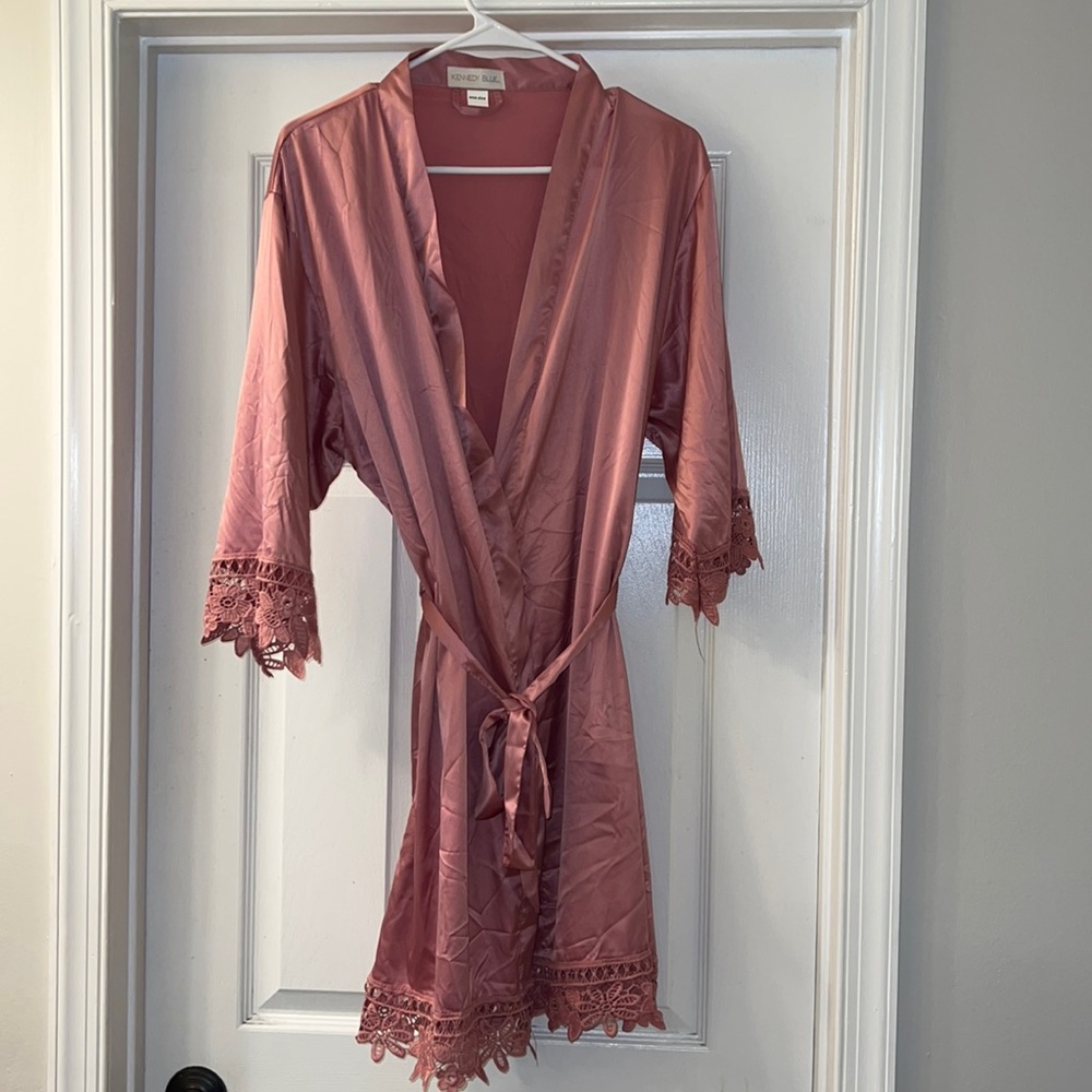 Satin robe